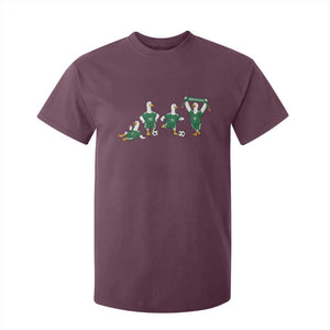 Funny Mexico Merlin the Duck Playing Soccer Graphic T Shirt For Kid Mexican Spirit Football Fans Cheer TS02 Maroon Print Your Wear