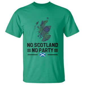 No Scotland No Party Tartan Plaid and Map T Shirt Vintage Scottish Football Supporter Sports Fans Spirit TS02 Irish Green Print Your Wear