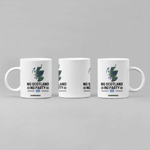 No Scotland No Party Tartan Plaid and Map Coffee Mug Vintage Scottish Football Supporter Sports Fans Spirit TS02 Print Your Wear