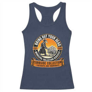 Funny Plague Doctor History Humor Racerback Tank Top Bring Out Your Dead Curbside Collection