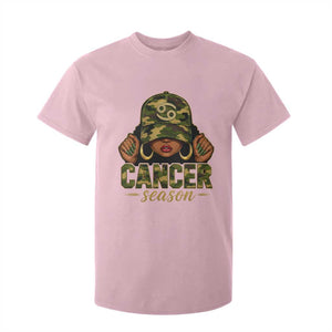 Zodiac Queen Cancer Season Retro Camo Camouflage Graphic T Shirt For Kid June July Horoscope Birthday Gift Melanin Women