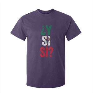 Y Si Si Vintage Mexican Flag T Shirt For Kid What If Spanish Slang Mexico Soccer Football Fans TS02 Purple Print Your Wear
