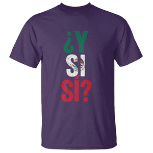 Y Si Si Vintage Mexican Flag T Shirt What If Spanish Slang Mexico Soccer Football Fans TS02 Purple Print Your Wear