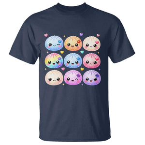 Kawaii Glitter Dumpling Bao Dim Sum Graphic T Shirt Cute Pastel Foodie Squishy Hearts and Flowers