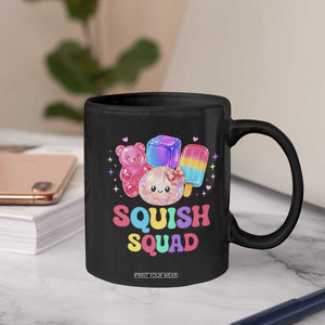 Squish Squad Kawaii Glitter Dumpling and Candy Graphic Coffee Mug Cute Gummy Bear Popsicle