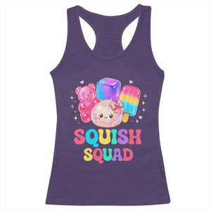 Squish Squad Kawaii Glitter Dumpling and Candy Graphic Racerback Tank Top Cute Gummy Bear Popsicle