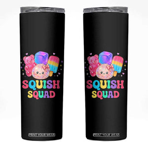 Squish Squad Kawaii Glitter Dumpling and Candy Graphic Skinny Tumbler Cute Gummy Bear Popsicle