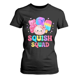 Squish Squad Kawaii Glitter Dumpling and Candy Graphic T Shirt For Women Cute Gummy Bear Popsicle