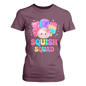 Squish Squad Kawaii Glitter Dumpling and Candy Graphic T Shirt For Women Cute Gummy Bear Popsicle