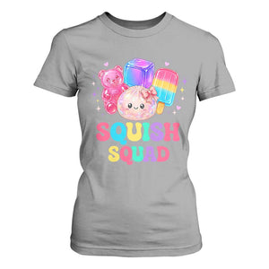 Squish Squad Kawaii Glitter Dumpling and Candy Graphic T Shirt For Women Cute Gummy Bear Popsicle