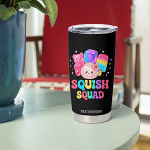 Squish Squad Kawaii Glitter Dumpling and Candy Graphic Tumbler Cup Cute Gummy Bear Popsicle
