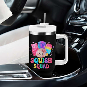 Squish Squad Kawaii Glitter Dumpling and Candy Graphic Tumbler With Handle Cute Gummy Bear Popsicle