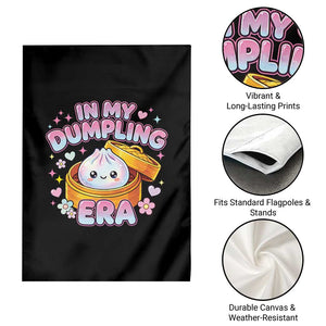 In My Dumpling Era Kawaii Pastel Graphic Garden Flag Retro Groovy Glitter Bao Steamer Basket