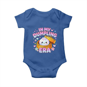 In My Dumpling Era Kawaii Pastel Graphic Baby Onesie Retro Groovy Glitter Bao Steamer Basket