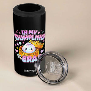 In My Dumpling Era Kawaii Pastel Graphic 4 in 1 Can Cooler Tumbler Retro Groovy Glitter Bao Steamer Basket