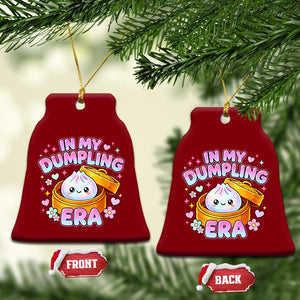 In My Dumpling Era Kawaii Pastel Graphic Ceramic Ornament Retro Groovy Glitter Bao Steamer Basket