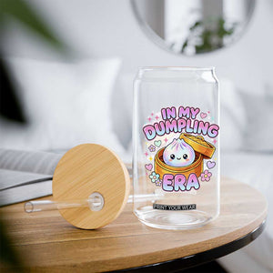 In My Dumpling Era Kawaii Pastel Graphic Glass Can Retro Groovy Glitter Bao Steamer Basket