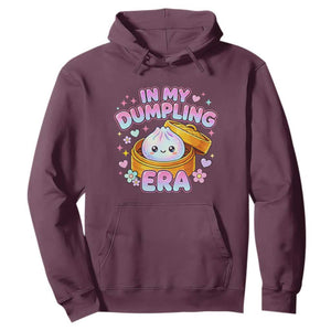 In My Dumpling Era Kawaii Pastel Graphic Hoodie Retro Groovy Glitter Bao Steamer Basket