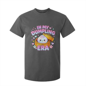 In My Dumpling Era Kawaii Pastel Graphic T Shirt For Kid Retro Groovy Glitter Bao Steamer Basket