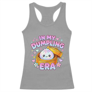 In My Dumpling Era Kawaii Pastel Graphic Racerback Tank Top Retro Groovy Glitter Bao Steamer Basket