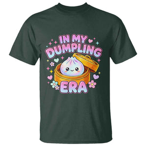 In My Dumpling Era Kawaii Pastel Graphic T Shirt Retro Groovy Glitter Bao Steamer Basket
