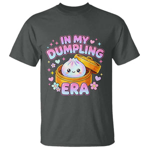 In My Dumpling Era Kawaii Pastel Graphic T Shirt Retro Groovy Glitter Bao Steamer Basket