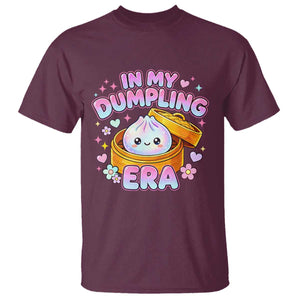 In My Dumpling Era Kawaii Pastel Graphic T Shirt Retro Groovy Glitter Bao Steamer Basket