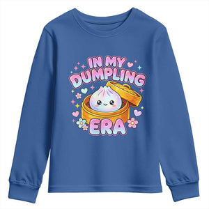 In My Dumpling Era Kawaii Pastel Graphic Youth Sweatshirt Retro Groovy Glitter Bao Steamer Basket