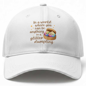 Be A Glitter Dumpling Kawaii Graphic Baseball Cap In A World Squish Squad Mystery Box