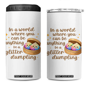 Be A Glitter Dumpling Kawaii Graphic 4 in 1 Can Cooler Tumbler In A World Squish Squad Mystery Box