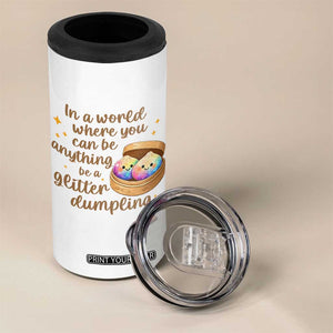 Be A Glitter Dumpling Kawaii Graphic 4 in 1 Can Cooler Tumbler In A World Squish Squad Mystery Box