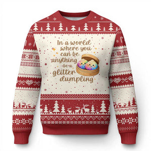 Be A Glitter Dumpling Kawaii Graphic Ugly Christmas Sweater In A World Squish Squad Mystery Box
