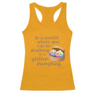 Be A Glitter Dumpling Kawaii Graphic Racerback Tank Top In A World Squish Squad Mystery Box