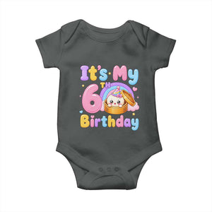 Its My 6th Birthday Kawaii Glitter Dumpling Graphic Baby Onesie Cute 6 Years Old Rainbow Bday Girl Party