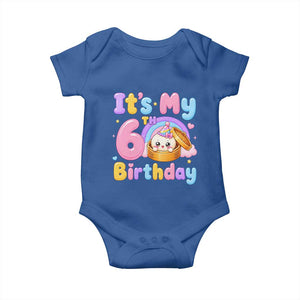 Its My 6th Birthday Kawaii Glitter Dumpling Graphic Baby Onesie Cute 6 Years Old Rainbow Bday Girl Party
