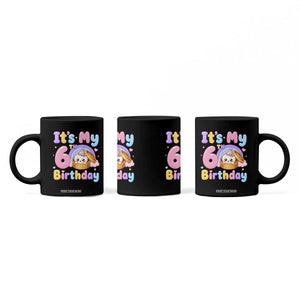Its My 6th Birthday Kawaii Glitter Dumpling Graphic Coffee Mug Cute 6 Years Old Rainbow Bday Girl Party