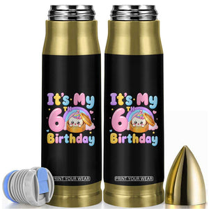 Its My 6th Birthday Kawaii Glitter Dumpling Graphic Bullet Tumbler Cute 6 Years Old Rainbow Bday Girl Party