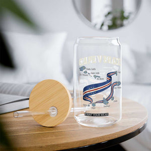 Cape Verde Islands Map National Flag Glass Can Cabo Verde Archipelago Geography Pride TS02 Print Your Wear