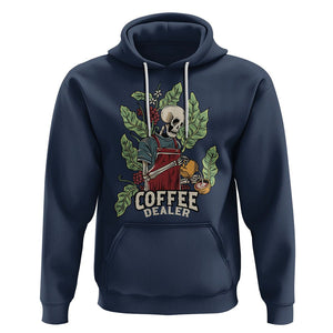 Skeleton Barista Hoodie Coffee Dealer Latte Lover TS02 Navy Printyourwear