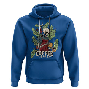 Skeleton Barista Hoodie Coffee Dealer Latte Lover TS02 Royal Blue Printyourwear