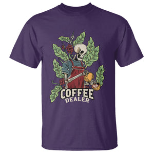 Skeleton Barista T Shirt Coffee Dealer Latte Lover TS02 Purple Printyourwear