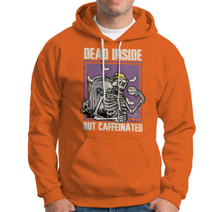 Dead Inside But Caffeinated Skeleton Halloween Costume Hoodie TS02 Printyourwear