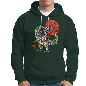 Halloween Skeleton Riding Dinosaur Funny Scary Pumpkin Hoodie TS02 Printyourwear