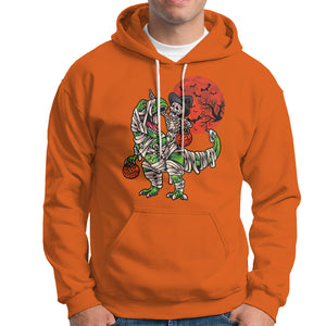 Halloween Skeleton Riding Dinosaur Funny Scary Pumpkin Hoodie TS02 Printyourwear