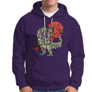 Halloween Skeleton Riding Dinosaur Funny Scary Pumpkin Hoodie TS02 Printyourwear