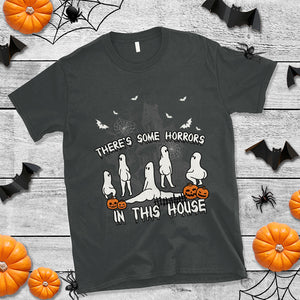 There's Some Horrors In This House Ghosts Pumpkin Halloween T Shirt TS02 Printyourwear