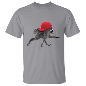 Funny Jimothy Raccoon Wearing Red Cap Graphic T Shirt Viral Seattle Trash Panda Feral Legend