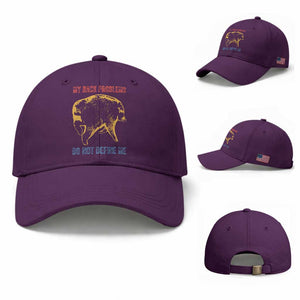 Funny Jimothy Meme Back Pain Humor Baseball Cap My Back Problems Do Not Define Me Viral Seattle Raccoon