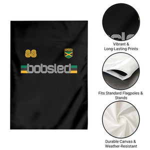 Jamaica Bobsled 1988 Sports Jersey Style Garden Flag Retro Winter Games Team Island Jamaican Pride