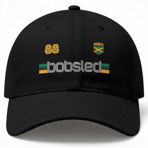 Jamaica Bobsled 1988 Sports Jersey Style Baseball Cap Retro Winter Games Team Island Jamaican Pride